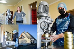 Trijų medžiotojų Lietuvos vidurio kaime įkurto fabriko konservus tolimųjų reisų vairuotojai perka dėžėmis