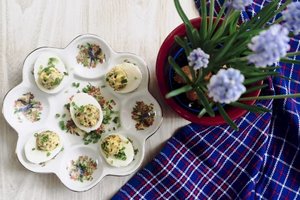 Džiovintais baravykais įdaryti kiaušiniai tapo tikru atradimu