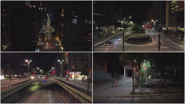 Didžiausiame Brazilijos mieste įvesta komendanto valanda: užfiksuotos tuščios gatvės ir neįprasta ramybė