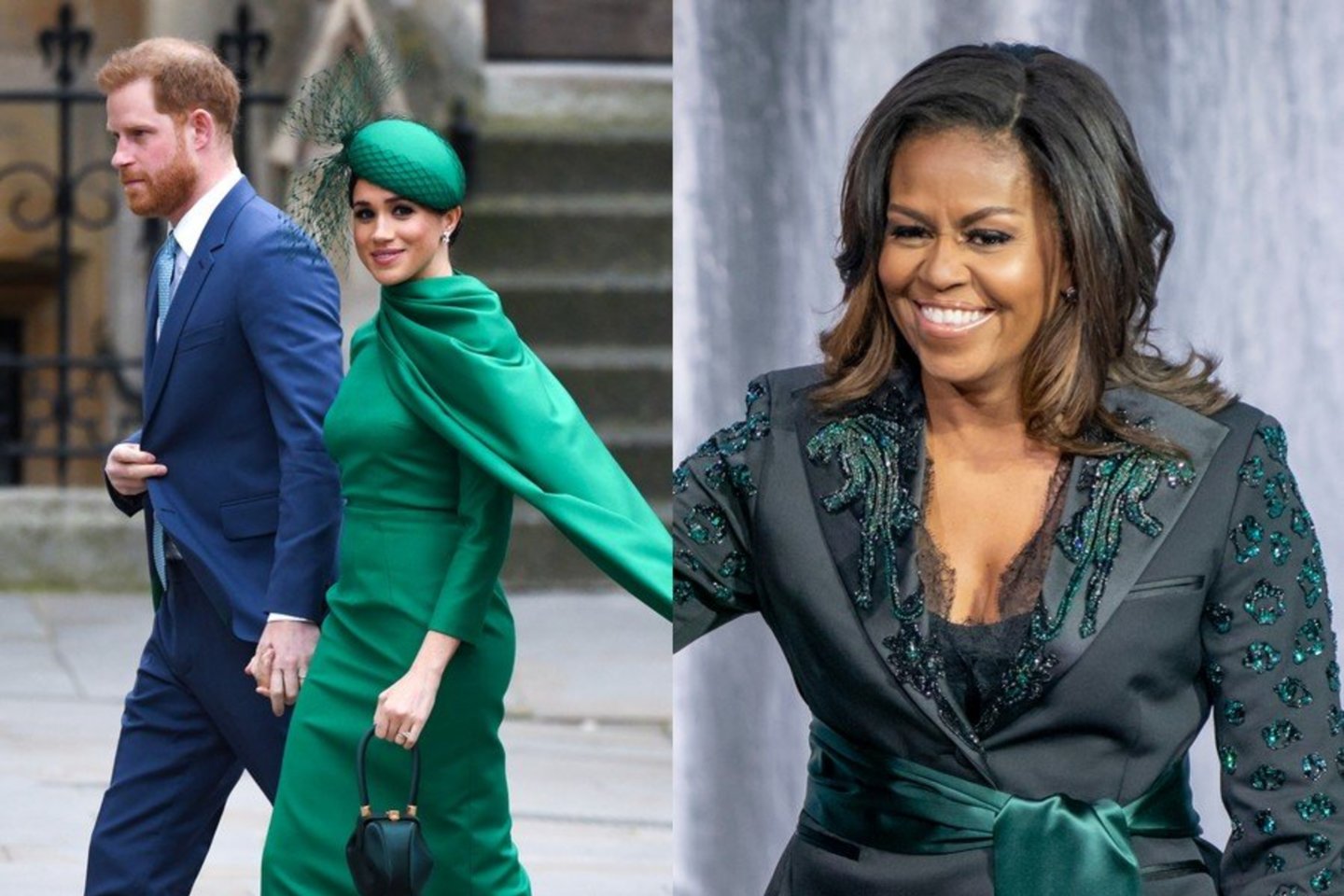  Princas Harry su Meghan Markle ir Michelle Obama.<br> Scanpix nuotr.