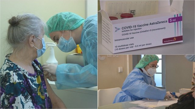 Lietuva stabdo skiepijimą „AstraZeneca“: gydytojai praneša, jog šios vakcinos atsisako bene pusė senjorų