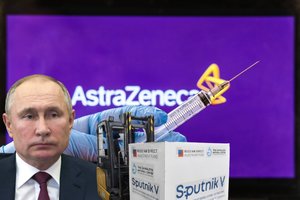 Už kaltinimų „AstraZeneca“ vakcinai įžvelgia ir klampų Kremliaus žaidimą