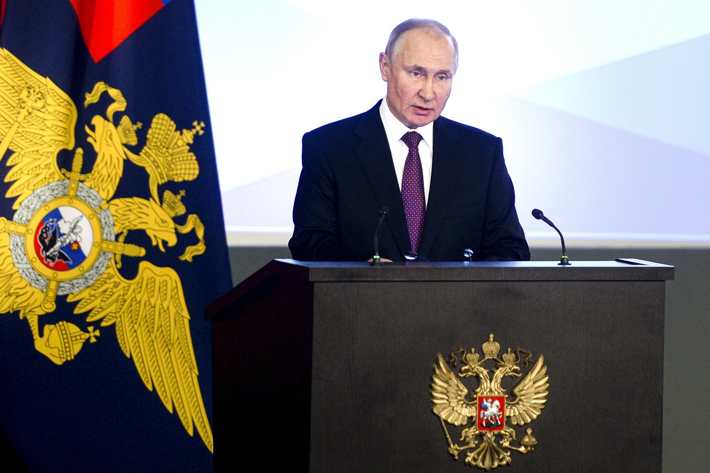 Rusijos prezidentas Vladimiras Putinas.<br>AP/Scanpix nuotr.