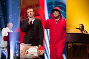 Bučiniai, ašaros, skaudus iškritimas: „Didįjį šou burbulą“ paliko pirmasis dalyvis