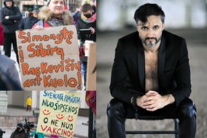 E. Kvoščiauskas išliejo pyktį dėl mitingo plakato: „Savo buka galva paėmė iš organizatorių tai, ką jie davė?“