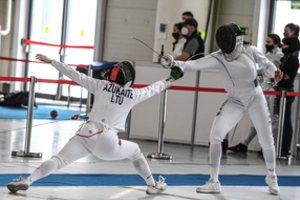 Fechtuotoja V. Ažukaitė pasaulio taurės etape Rusijoje prasimušė tarp 64 geriausių