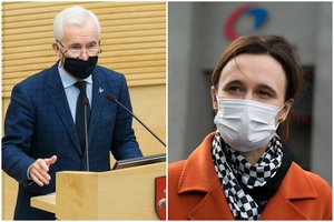 V. Čmilytės-Nielsen replika D. Kepeniui Seimo salėje sulaukė plojimų: ragino sąmokslo teorijas pasakyti COVID-19 pacientams į akis