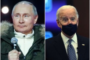 Iš Rusijos – pagiežos J. Bidenui choras: nukvakėlis, beprotis