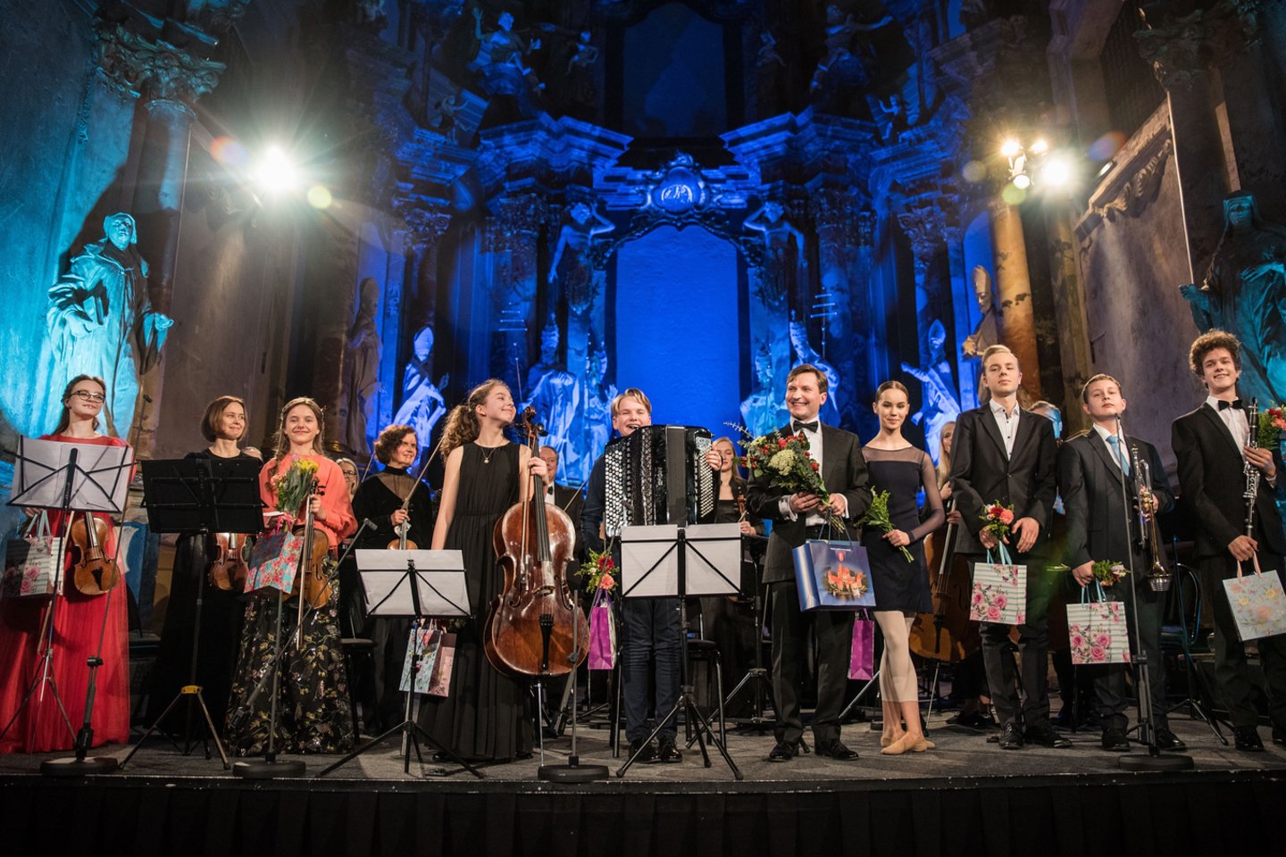 Šv.Kotrynos bažnyčioje M. Rostropovičiaus labdaros ir paramos fondo koncertas, organizuojamas jau šeštus metus.<br> A.Žukovo nuotr.