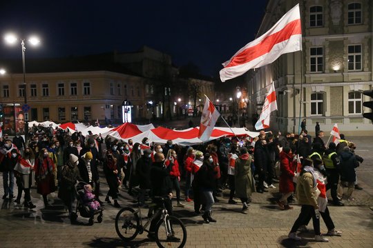  Vilniuje – Laisvės gynėjų dienos minėjimas: išreiškė palaikymą baltarusiams.<br> R.Danisevičiaus nuotr.