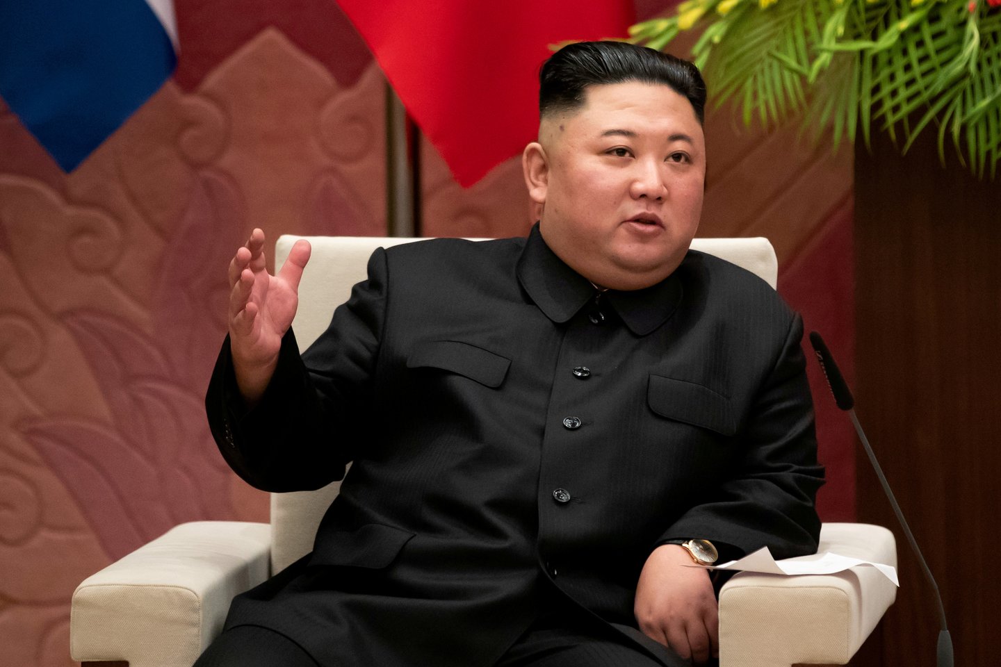 Šiaurės Korėjos lyderis Kim Jong Unas.<br>REUTERS/Scanpix nuotr.