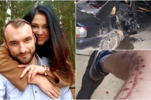 Neblaivaus vairuotojo baisiai sužaloto motociklininko žmona liko šokiruota avarijos kaltininko ciniškumo