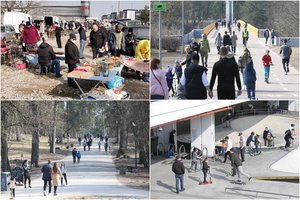 Šeštadieninis Vilnius: vaizdai lyg prieš karantiną – visi vaikštinėja atsipalaidavę ir būriais