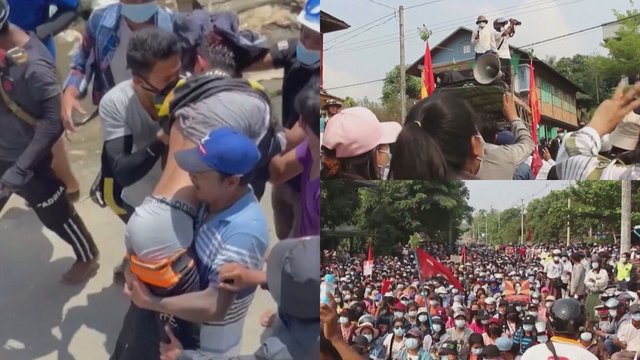 Kruviniausia protestų diena Mianmare: režimo aukomis tapo daugiau nei 70 žmonių