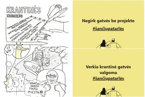 Prieš naują gatvę kauniečiai kovoja ne tik piketais, bet ir šmaikštaudami – verta pamatyti ir išgirsti