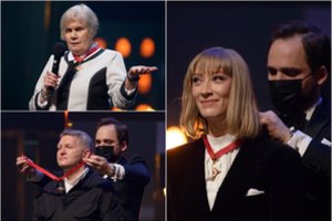 Paaiškėjo, kuriems teatro kūrėjams šiais metais atiteko Auksiniai scenos kryžiai