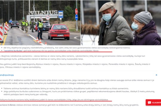 Po tyliai įvesto draudimo kirsti savivaldybės ribas lankant vienišus asmenis – smūgis senjorams: žinią sutiko su ašaromis