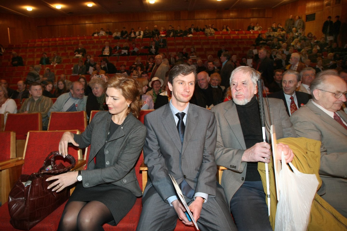 Algirdas Paleckis su žmona Olga 2008-ųjų gegužę.<br>R.Jurgaičio nuotr.