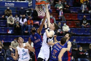 Rusijos derbis Eurolygoje: aštuntuko duris brazdinantis „Zenit“ nesulaukė CSKA nuolaidos
