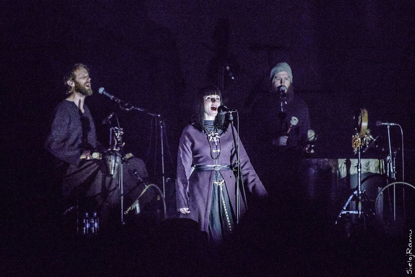  „Wardruna“ pasirodymas Lietuvoje, baltiškos kultūros festivalyje „Mėnuo Juodaragis XX“, 2017 m.<br> M. Puidos nuotr.