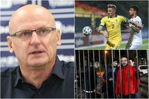 Kai gėda priimti žvaigždes: po italų pergalės V. Urbonas pirštu dūrė į apverktiną stadioną ir prezidento pažadą