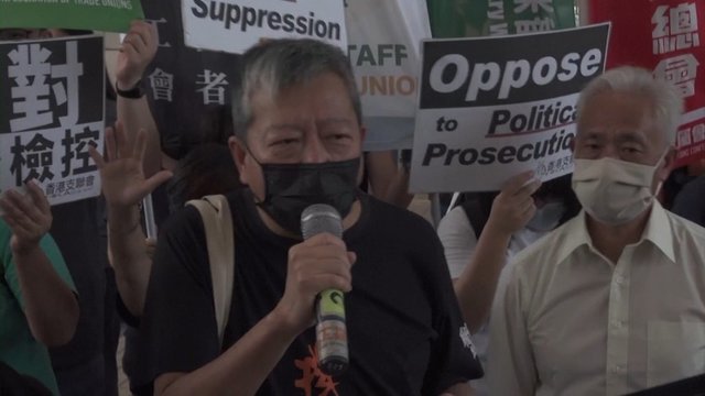 Devyni Honkongo aktyvistai nuteisti dėl didžiulio demokratinio protesto organizavimo