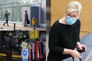 I. Šimonytė: peržiūrėti veiklos ribojimus prekyvietėms, kai pandeminė situacija neapibrėžta, nėra prasminga