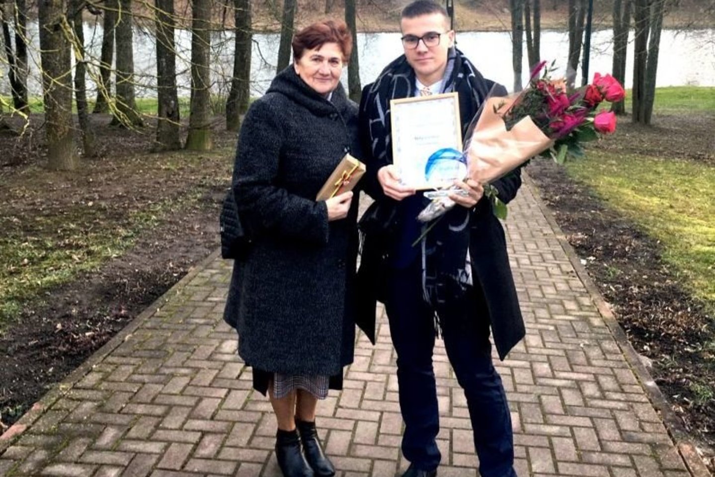 B.Simsonienė kalbėjo, net artimieji kartais stebisi, iš kur Lukas gavo tokius puikius genus.<br> Asmeninio archyvo nuotr.