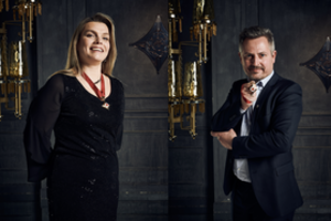 Auksinius scenos kryžius pelnę  J. Gedmintaitė ir T. Girininkas ruošiasi  „Rožės kavalieriaus“ premjerai