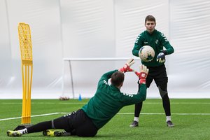 „Kauno Žalgirio“ vartininkai: nelengvas treniruočių procesas ir konkurencija