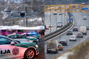 Prakalbo apie patruliuojančius dronus: jie jau fiksuoja nemažai KET pažeidėjų, galėtų matuoti ir greitį