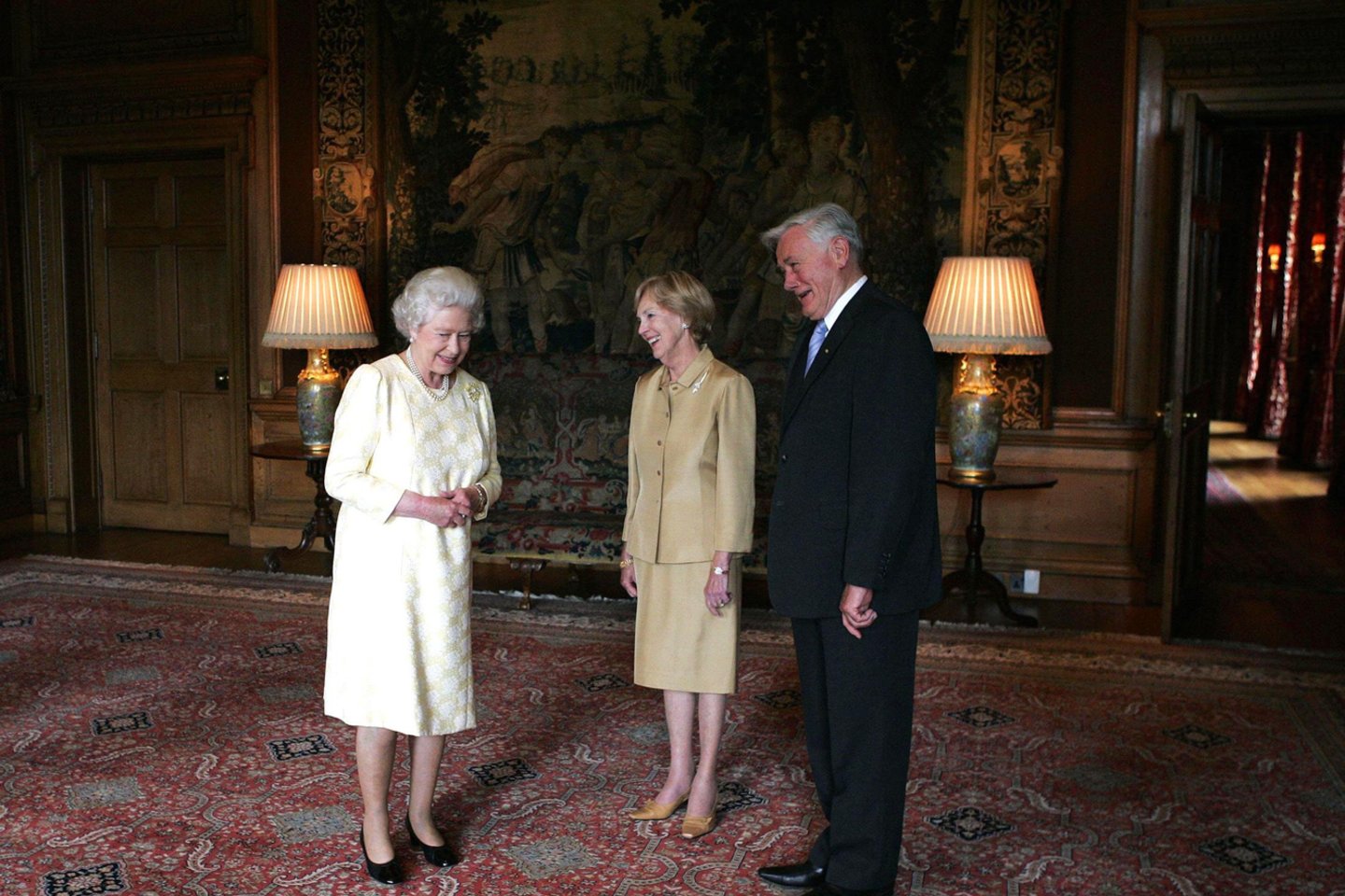 Ofilialaus karalienės Elizabeth II ir princo Philipo vizito Lietuvoje akimirkos. 2006-ieji.<br>LR archyvo nuotr.