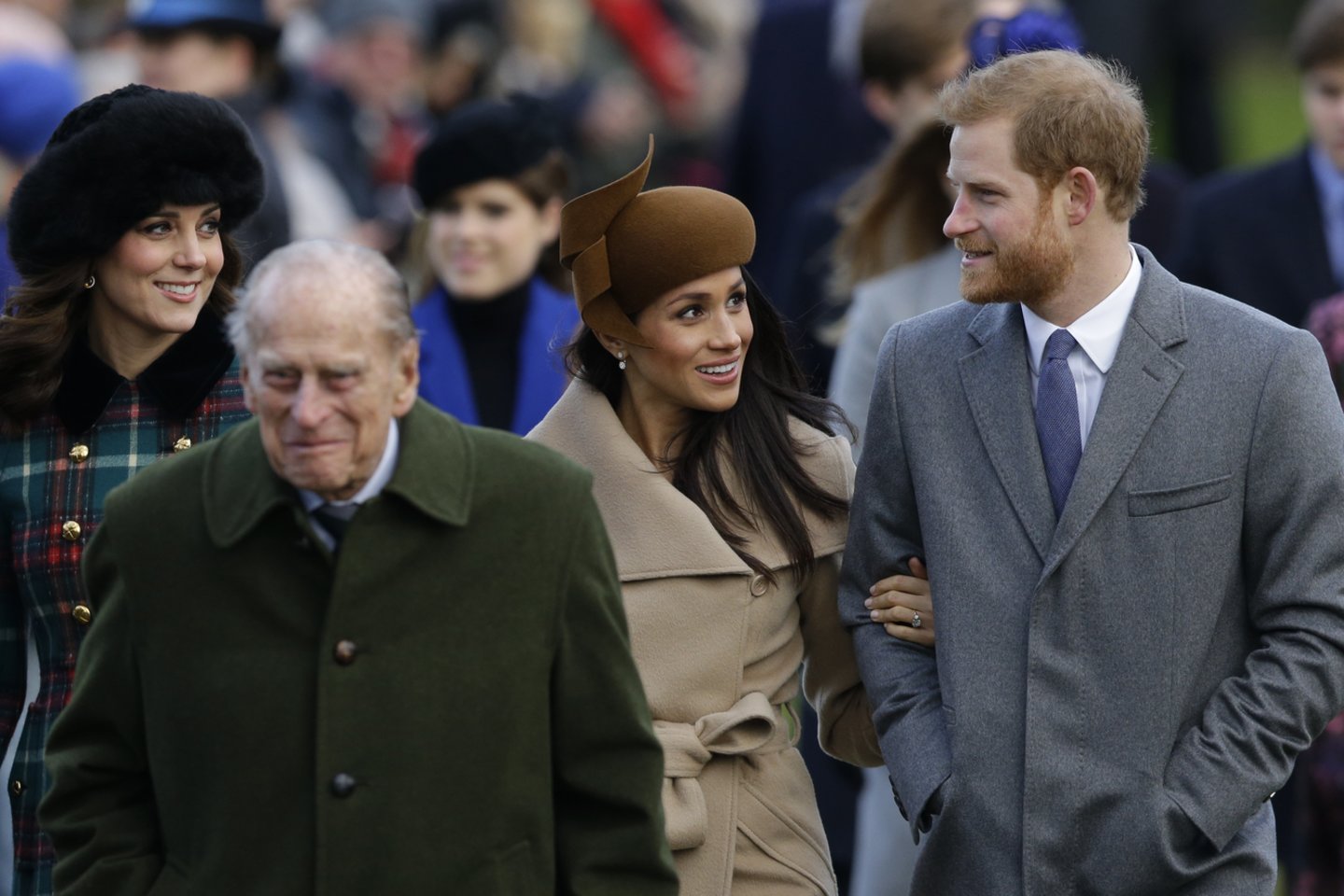 Princas Harry ir Meghan Markle pagerbė princo Philipo atminimą.<br> Scanpix/FP nuotr.