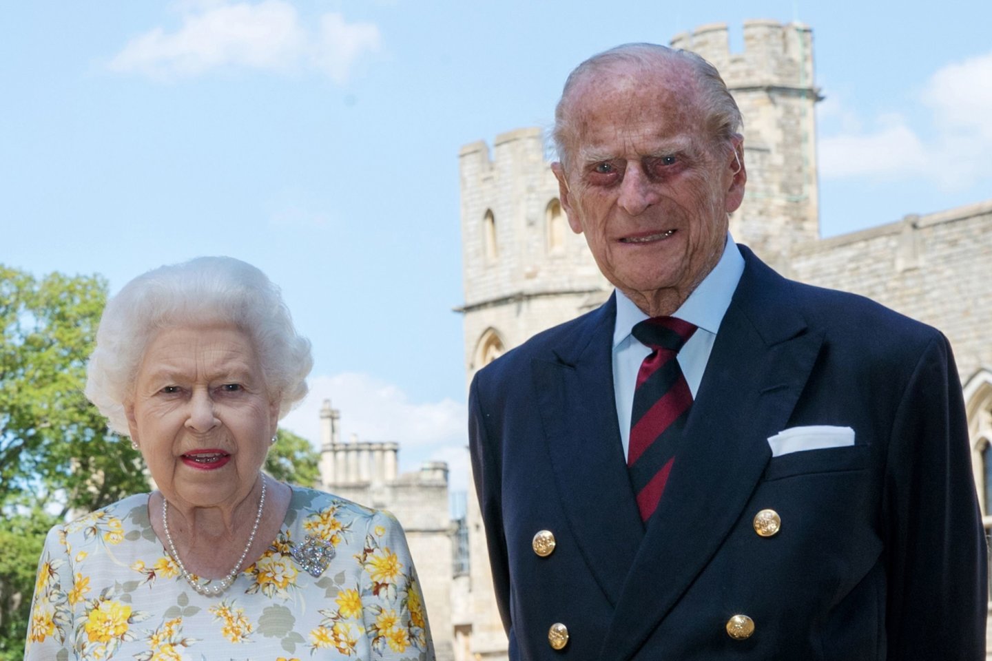 Princas Harry ir Meghan Markle pagerbė princo Philipo atminimą.<br>Scanpix nuotr.