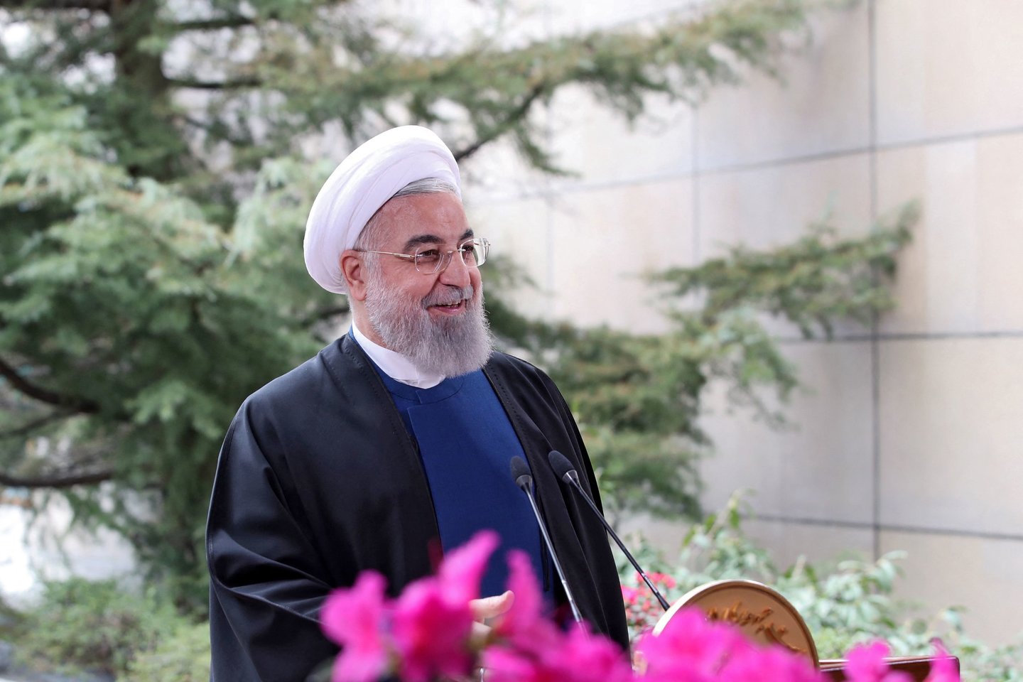 Irano prezidentas Hassanas Rouhani.<br>AFP/Scanpix nuotr.