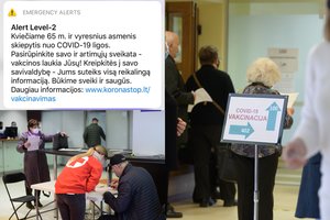 Išsitraukė sunkiąją artileriją: skiepytis senjorus pakvietė perspėjimo žinutėmis
