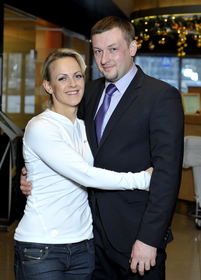 Simona Krupeckaitė su vyru.<br>R.Neverbicko nuotr.