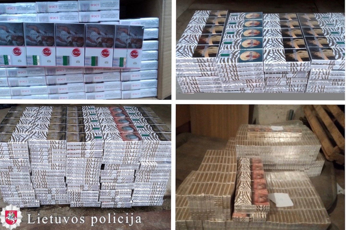 Utenos pareigūnai nuvažiavo į Jonavą ir ten rado kontrabandinių cigarečių.