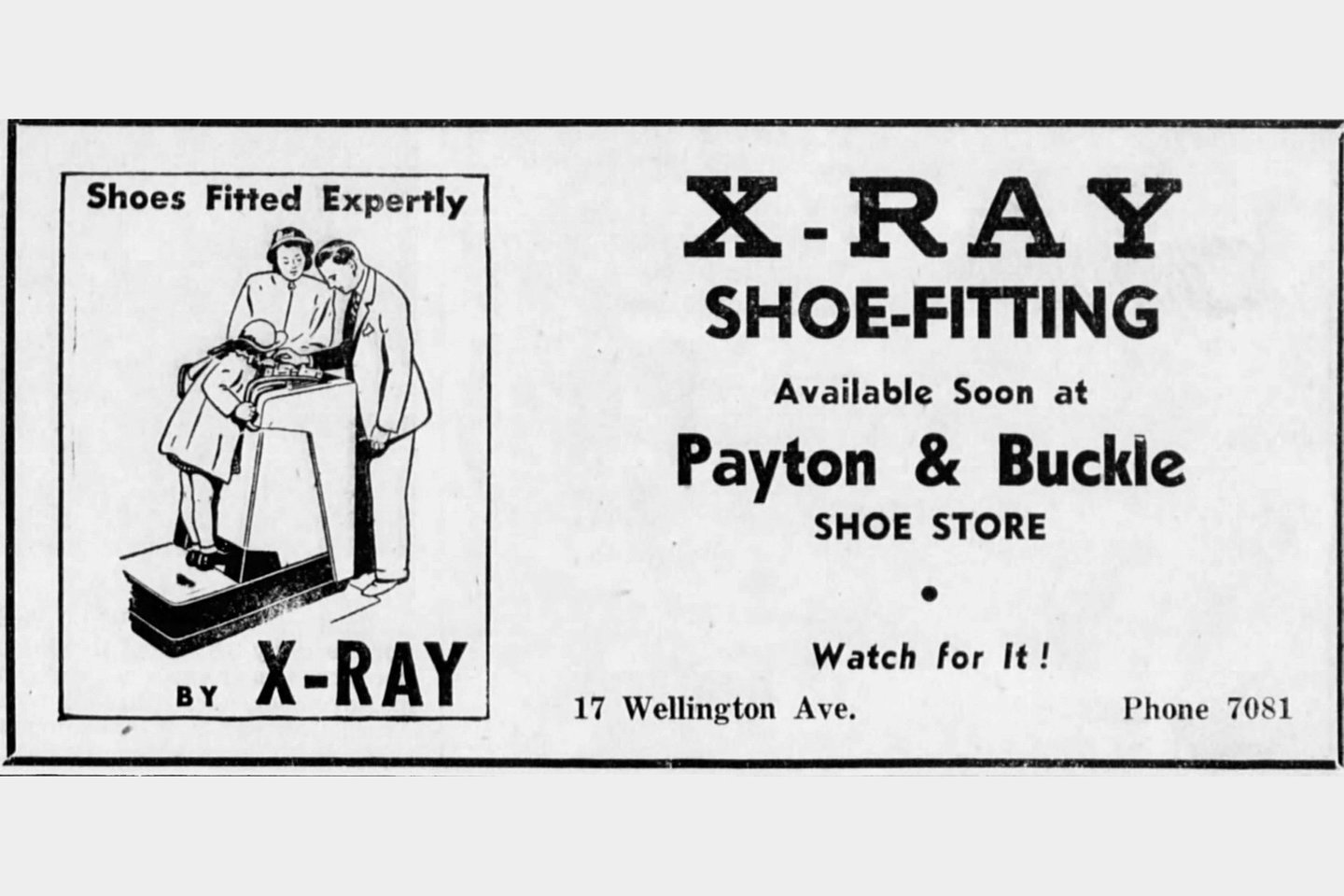  Nuo penktojo iki šeštojo dešimtmečio batų pardavėjai siūlė pasinaudoti fluoroskopais (tiesiogiai matomas vaizdas), kad klientui būtų tinkamai parinkti batai.