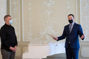 Kultūros ministerijoje pagerbtas Metų vertėjo krėslo premijos laureatas Audrius Musteikis