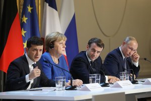 Ukrainos prezidentas ragina surengti susitikimą su A. Merkel, E. Macronu ir V. Putinu