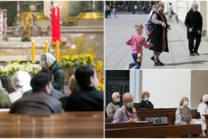 Vilniaus bažnyčiose į vėl aukojamas mišias tikintieji nesiveržė