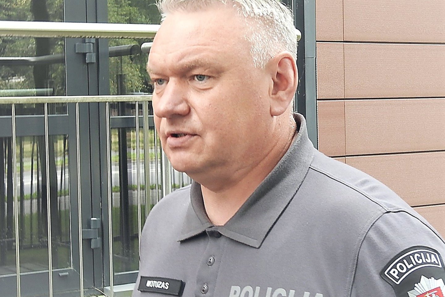 Alfonsas Motuzas, Klaipėdos apskrities vyriausiojo policijos komisariato viršininkas.<br>G.Pilaičio nuotr.