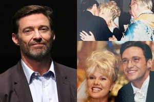 Aktorius H. Jackmanas paviešino nematytus jųdviejų su žmona vestuvių kadrus