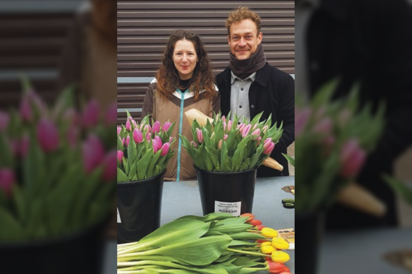 Poros užaugintų tulpių galima nusipirkti ir Druskininkų turgavietėje.<br>Laimos Rekevičienės nuotr.