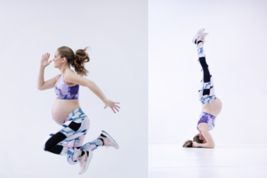 9 mėnesį nėščia Gerda stebina aplinkinius: pačios sukurta metodika padeda net atsistoti ant galvos