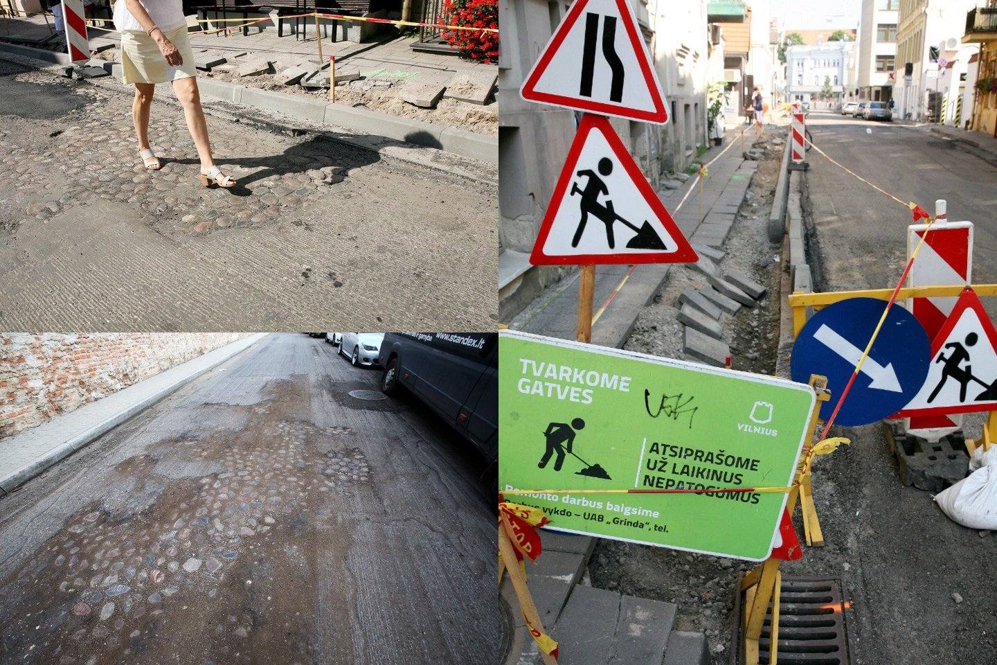 2018-ųjų vasarą po asfaltu paslėpė Totorių gatvės grindinį, o šįsyk taip pasielgs remontuodama Subačiaus gatvę.<br>lrytas.lt fotomontažas