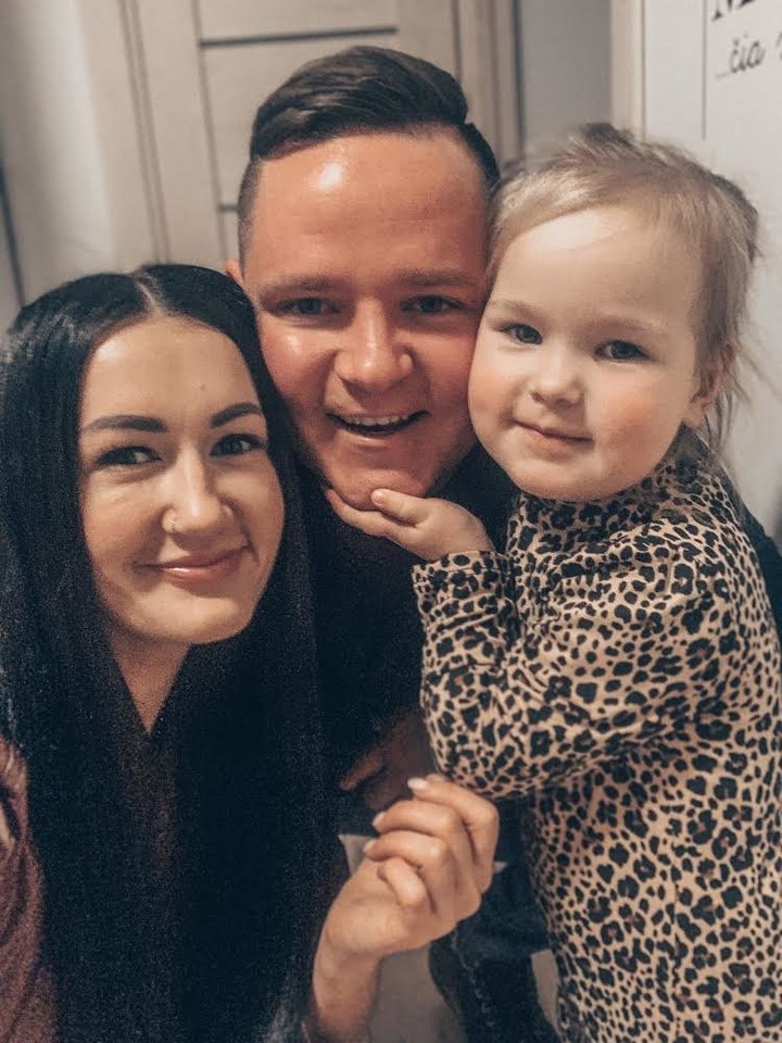 K.Kulevičienė džiaugėsi, kad nei vyras Einaras, nei dukrelė Mila Marija nėra išrankūs maistui, tad priima visas jos idėjas.<br>Nuotr. iš asmeninio albumo