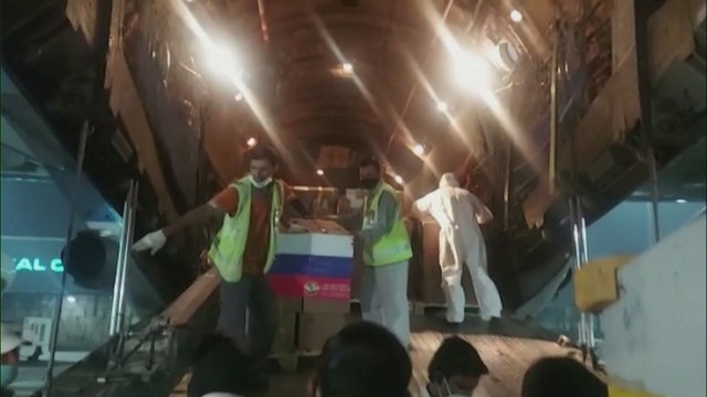 Indija sulaukė humanitarinės pagalbos iš Rusijos: 20 tonų būtiniausių farmacijos reikmenų