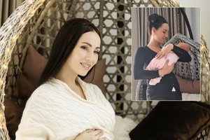 G. Lebedeva pasidalijo jaukiu kadru su prieš mėnesį gimusia mažyle: skyrė jautrius žodžius